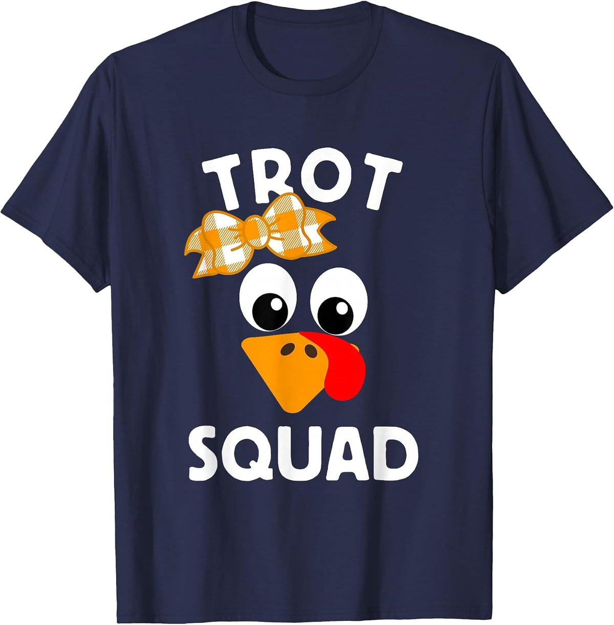 Thanksgiving Day Running Turkey Trot Squad T-Shirt - Navy Blue