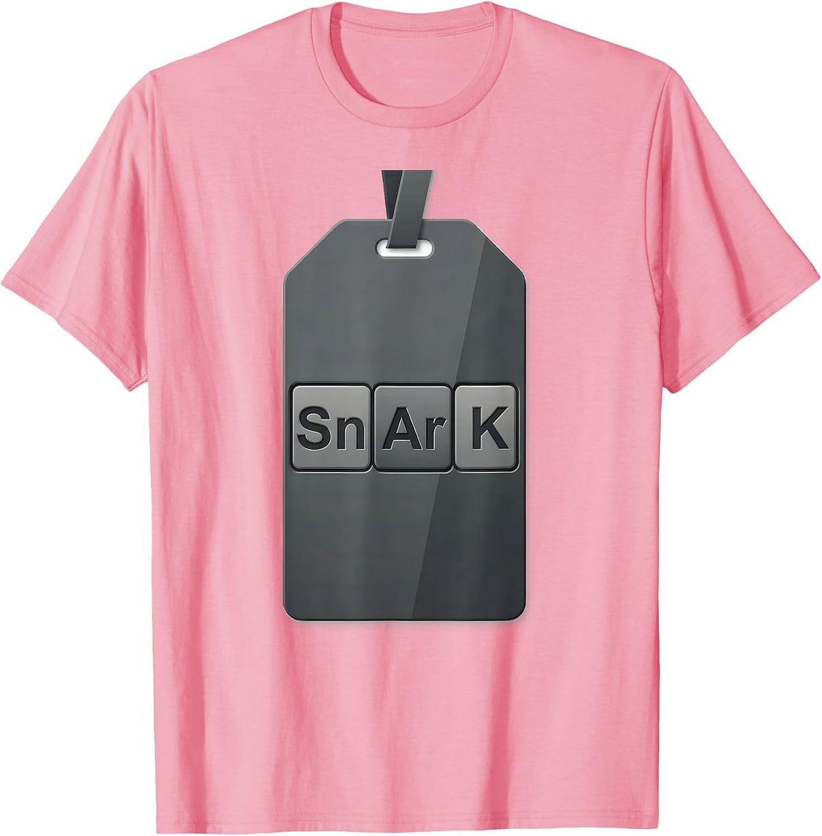 Men's Sn-Ar-K Funny Chemistry Nerd Humor Periodic Table Science T-Shirt - Pink