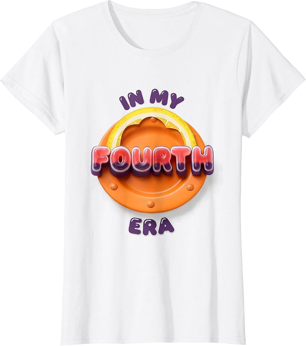 Women's In My Fourth Grade Era Retro Girl Teacher Back To School T-Shirt - White