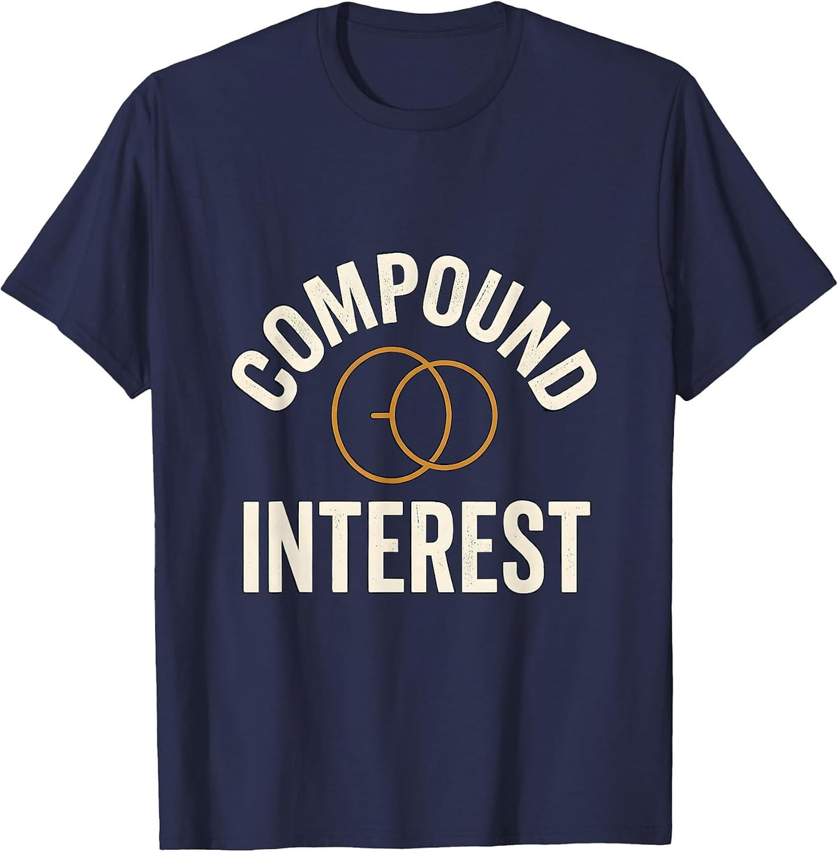 Men's Compound Interest Funny Chemistry Science Lover Gift T-Shirt - Navy Blue