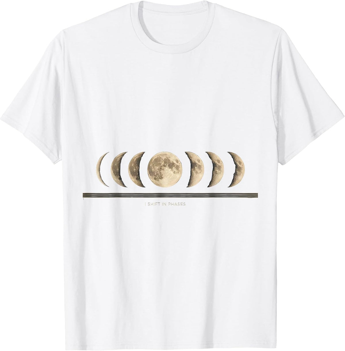 Men's I Shift In Phases Vintage Celestial Astronomy Astrology T-Shirt - White