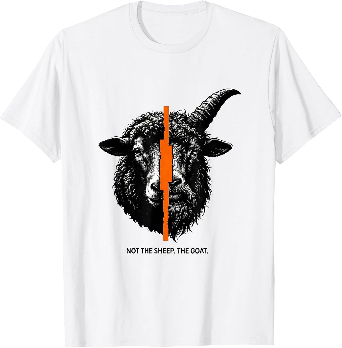 Men's Not The Sheep The Goat Funny Farm Animal Goat Lover Gift T-Shirt - White