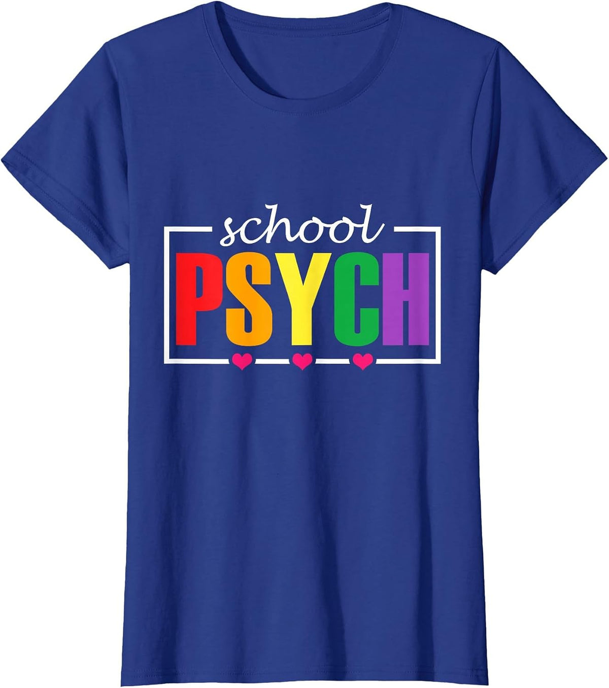 School Psych Teacher Class Psychology School Psychologist T-Shirt - Royal Blue