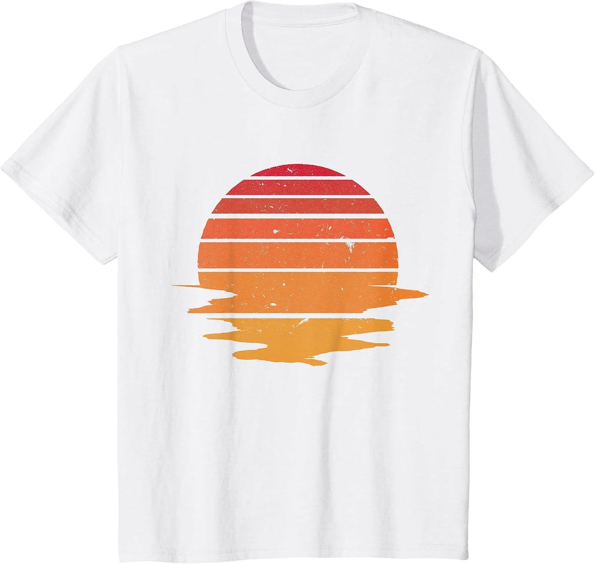 Vintage Sunset Graphic tee Shirt T-Shirt - White