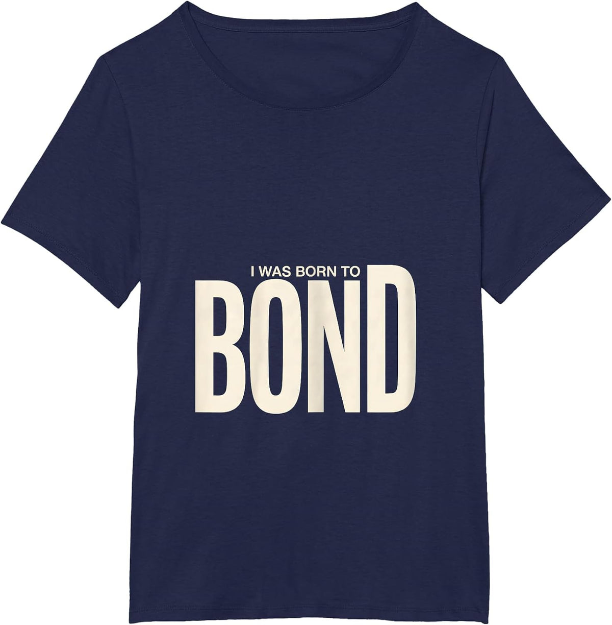 Women's I Was Born To Bond Funny Chemistry Science Teacher Gift T-Shirt - Navy Blue