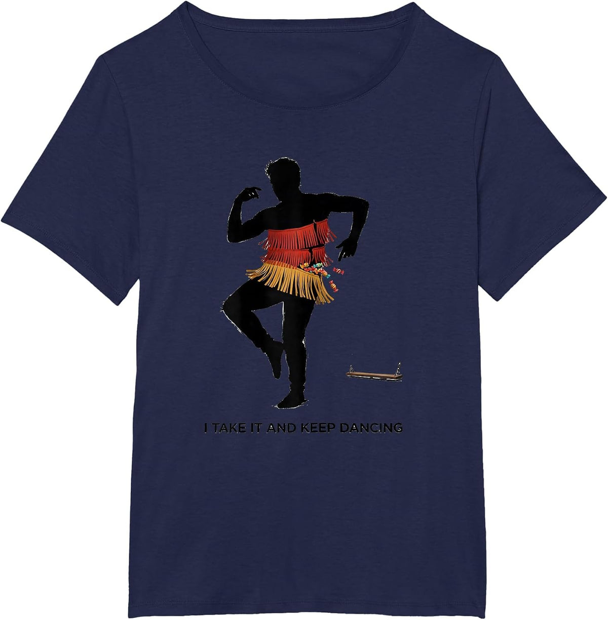 Women's I Take It And Keep Dancing Funny Cinco De Mayo Piñata Party T-Shirt - Navy Blue