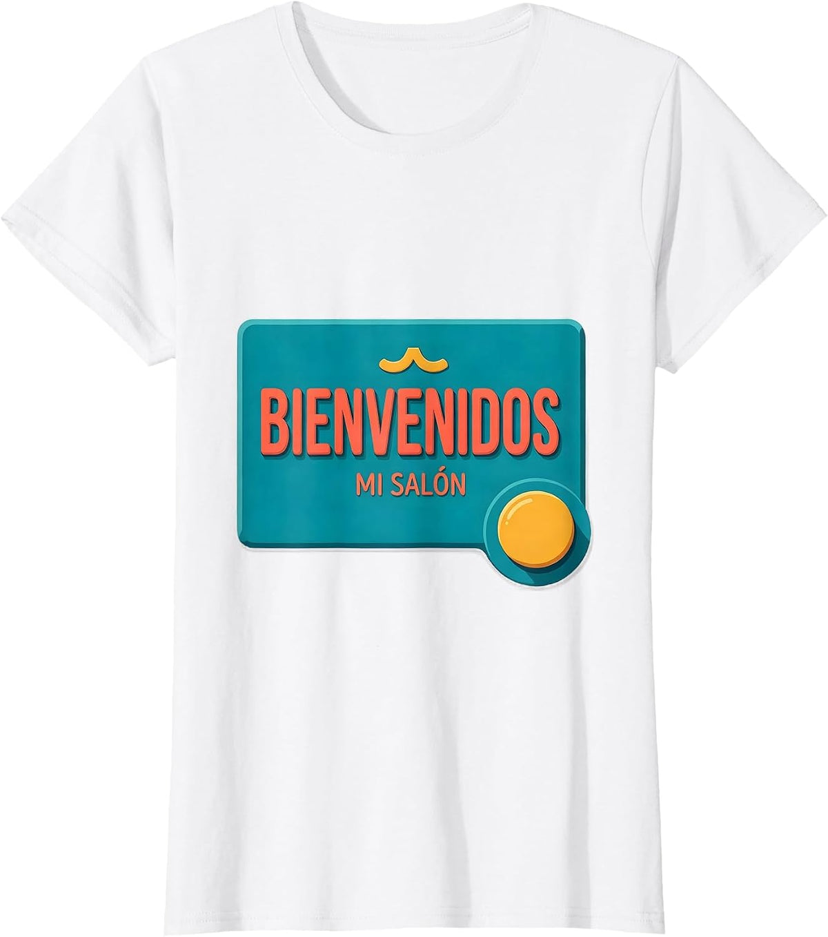 Women's Bienvenidos Mi Salón Bold Bilingual Spanish Teacher T-Shirt - White