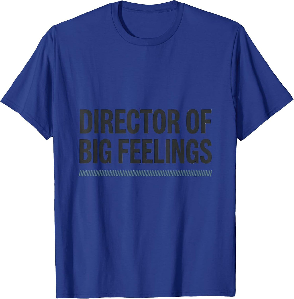 Director of Big Feelings Funny School Counselor Appreciation T-Shirt - Royal Blue