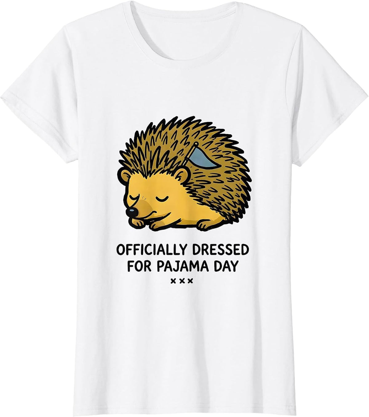 Officially Dressed For Pajama Day Funny Pajama Shirt Teen T-Shirt - White