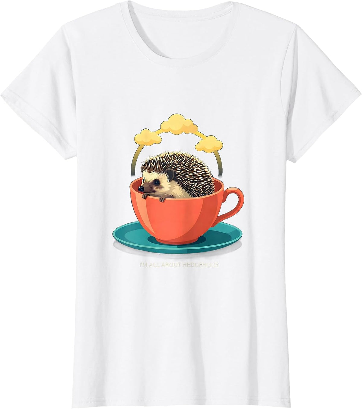 I'm All About Hedgehogs Cute Hedgehog Animal Lover Gift T-Shirt - White