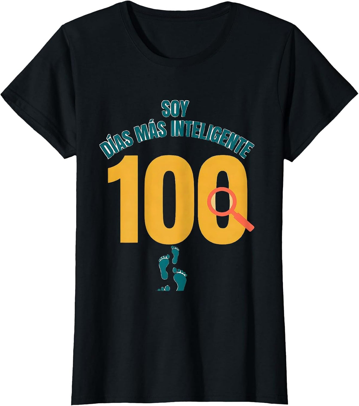 Soy 100 días más inteligente Spanish Teacher 100th Day T-Shirt - Black