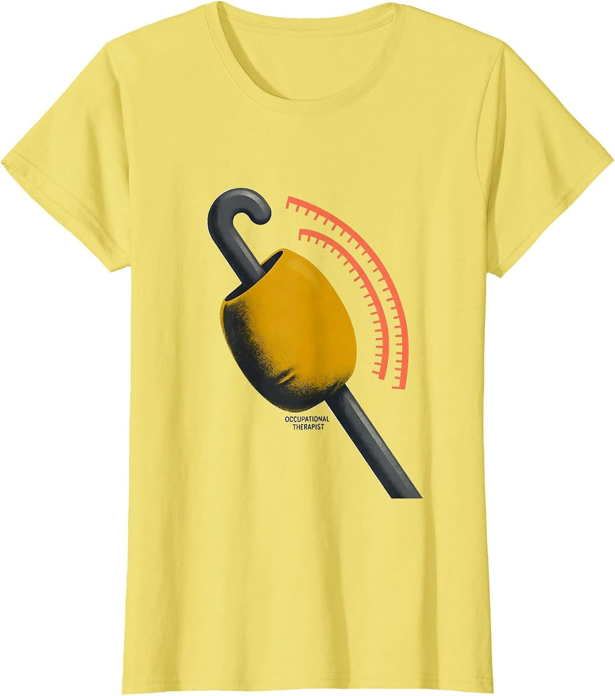 Occupational Therapist Midcentury Modern OT Month Retro T-Shirt - Lemon Yellow