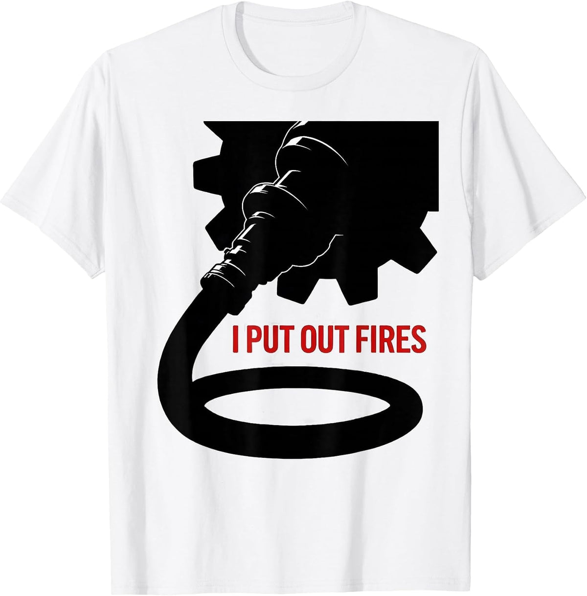Men's I Put Out Fires Cute Toddler Firefighter Kids Birthday T-Shirt - White
