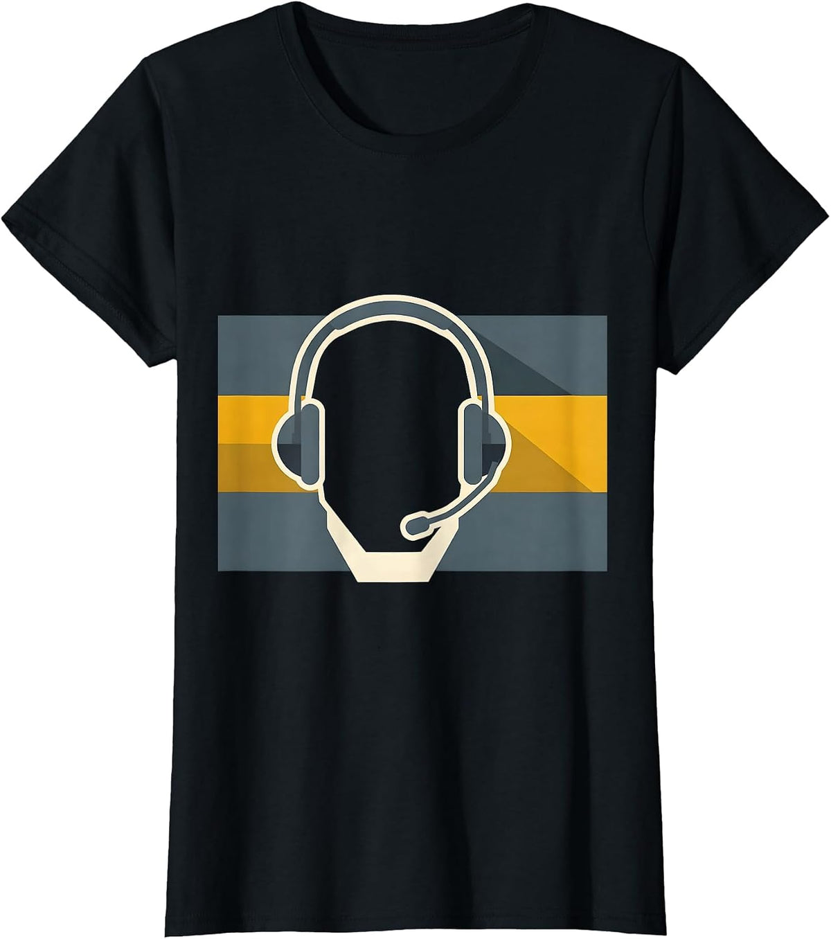Thin Gold Line 911 Dispatcher First Responder Tribute T-Shirt - Black