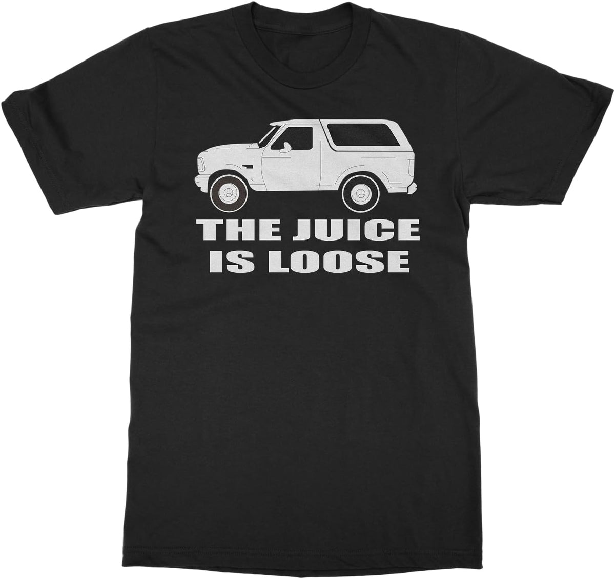 OJ Simpson's Car Chase - Juice is Loose Retro Unisex T-Shirt - Black