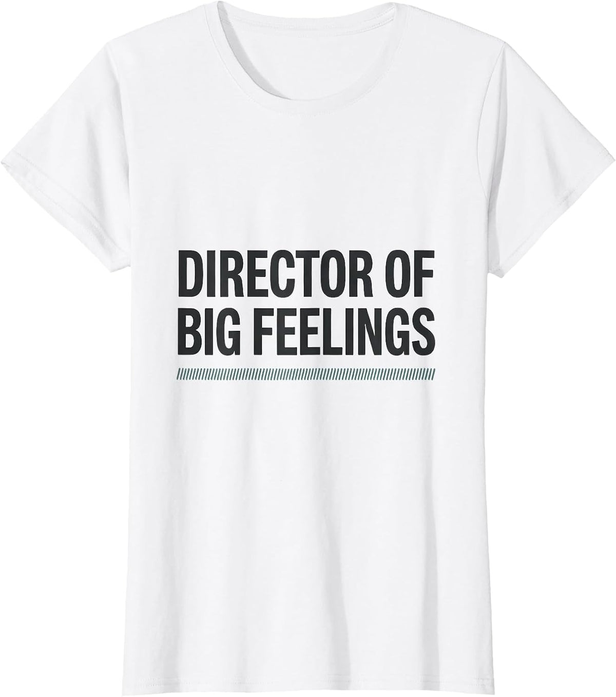 Director of Big Feelings Funny School Counselor Appreciation T-Shirt - White