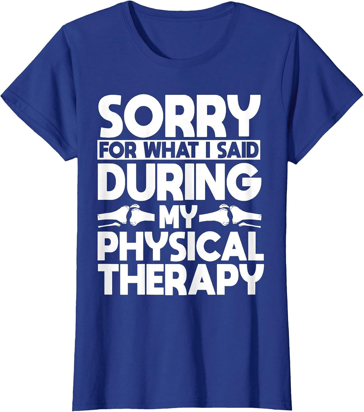 ACL Surgery Knee Reconstruction Replacement Physical Therapy T-Shirt - Royal Blue