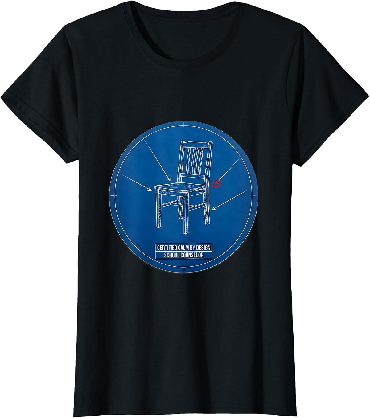Certified Calm By Design School Counselor T-Shirt - Black