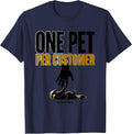 One Pet Per Customer No Exceptions Funny Wild Animal Pet T-Shirt - Navy Blue