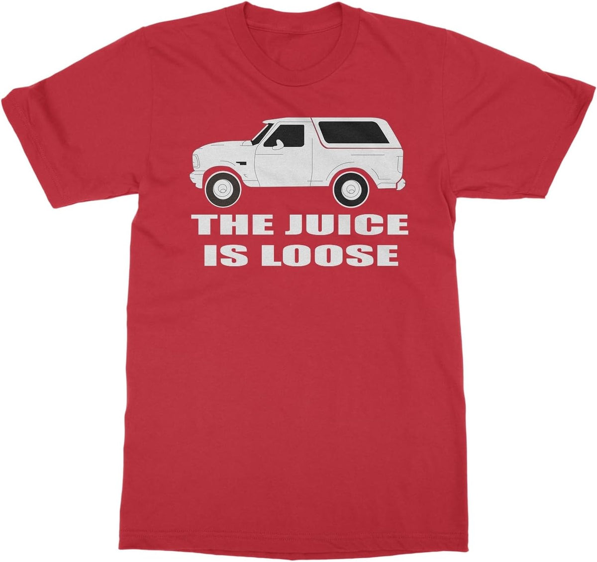 OJ Simpson's Car Chase - Juice is Loose Retro Unisex T-Shirt - Red
