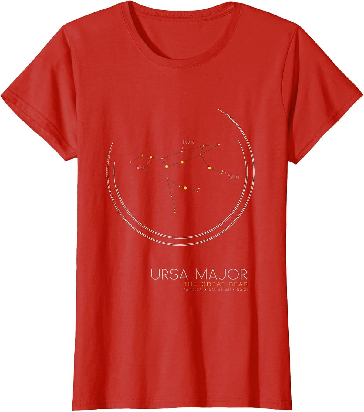 Ursa Major - Constellation T-Shirt for Science Nerds T-Shirt - Red