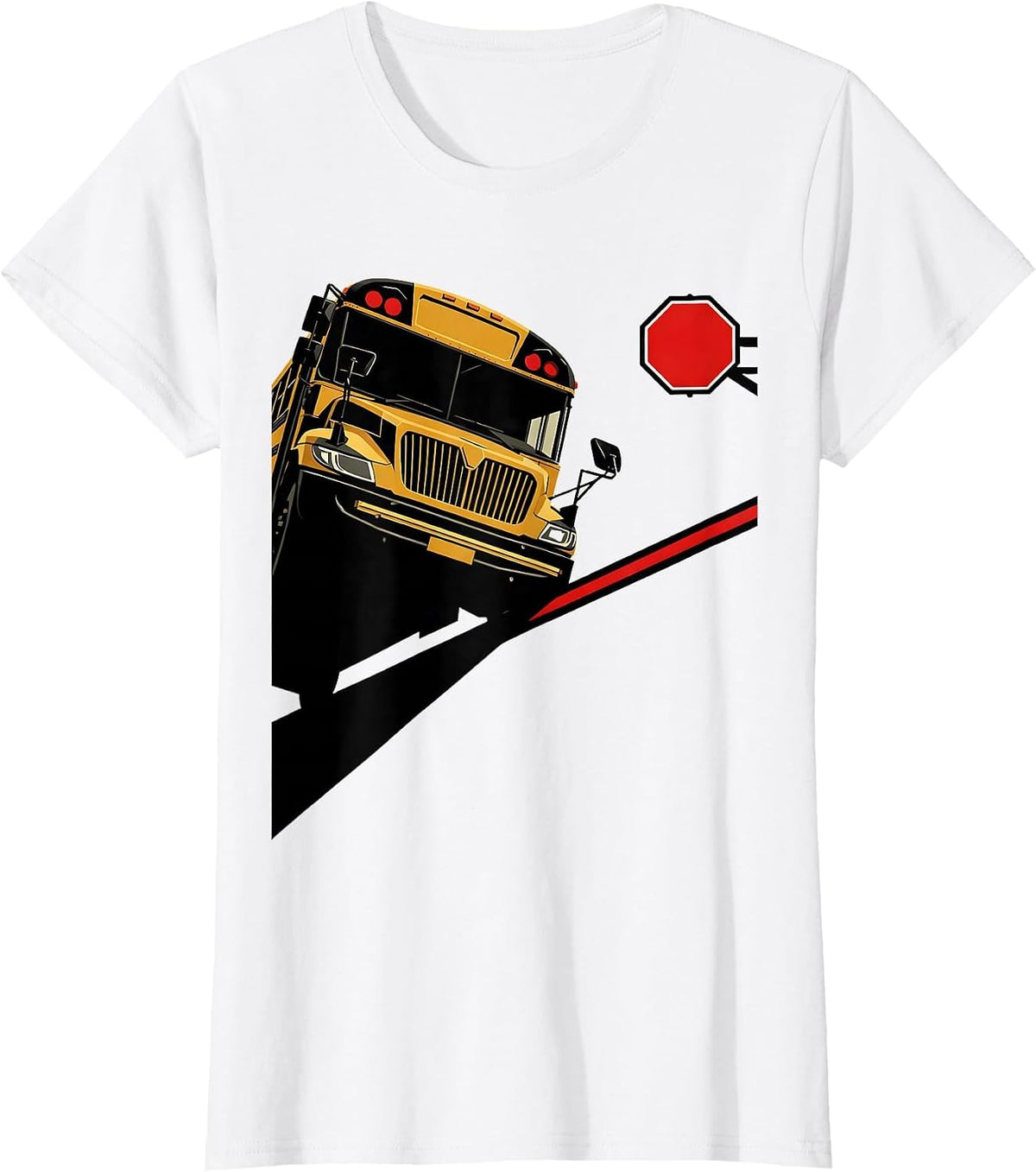 School Bus Driver Mask Funny Transportation Squad T-Shirt - White