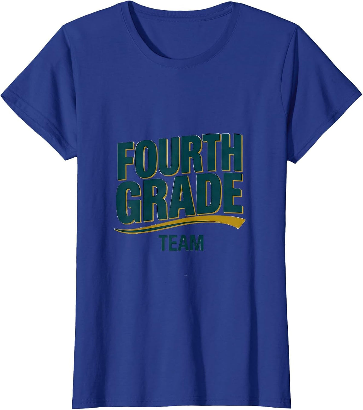 Women's Fourth Grade Team Cute Vintage Graphic Fourth Grade Teacher T-Shirt - Royal Blue