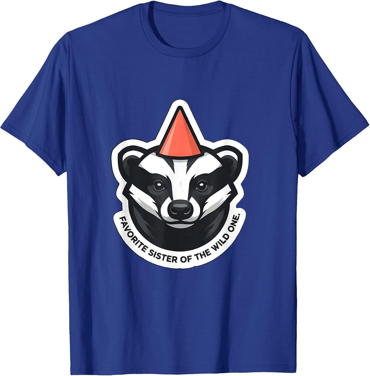 Favorite Sister Of The Wild One Whimsical Safari Party T-Shirt - Royal Blue