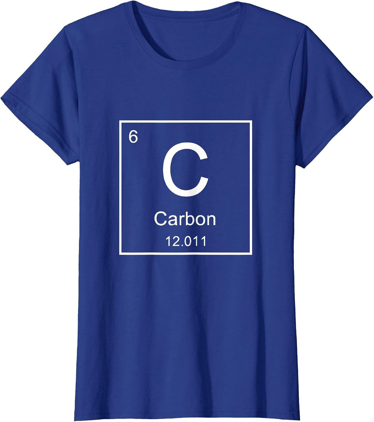 Periodic Table of Elements Carbon Element T-Shirt - Royal Blue
