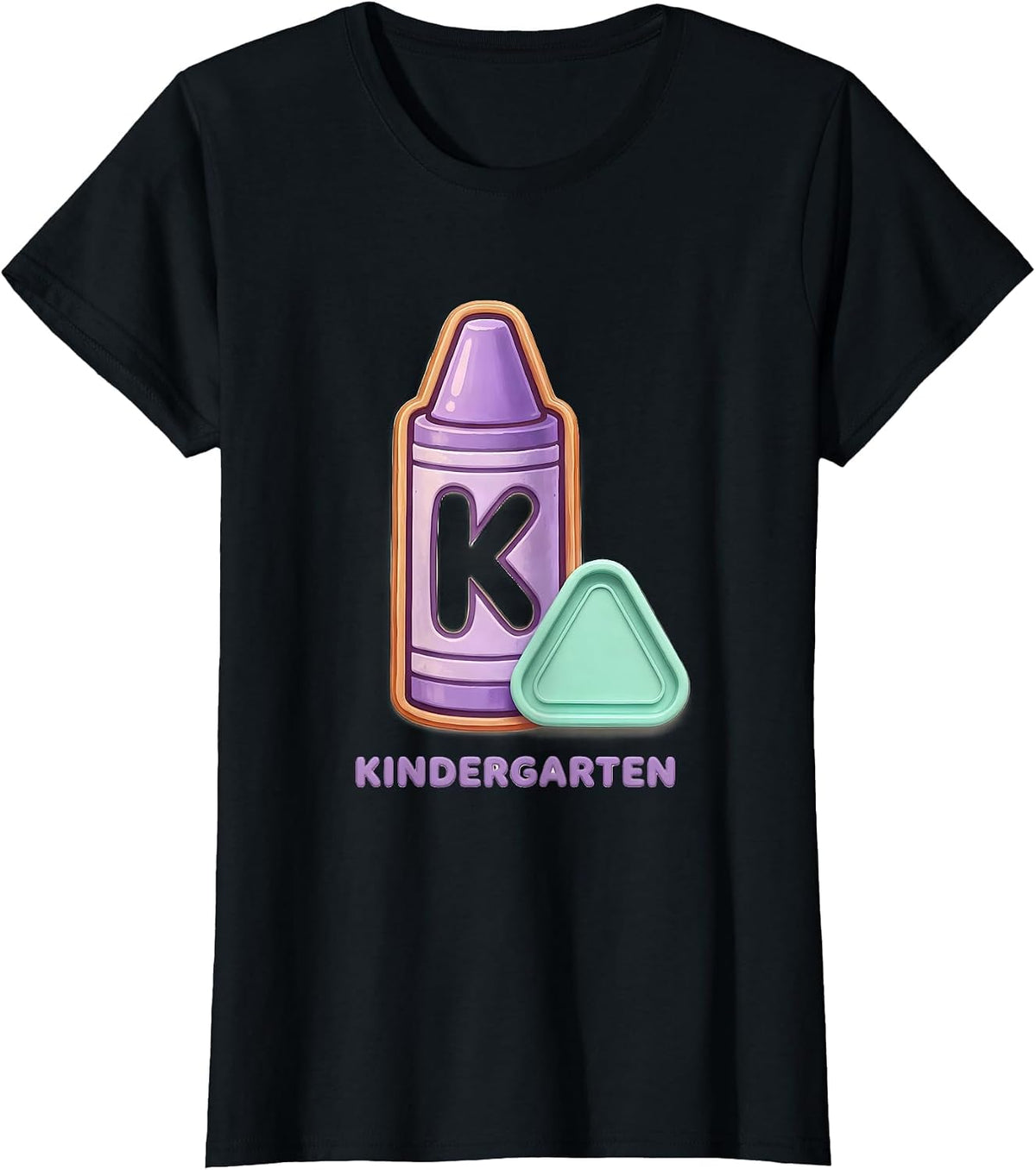 Kindergarten Cute Kawaii Elementary Teacher Back To School T-Shirt - Black