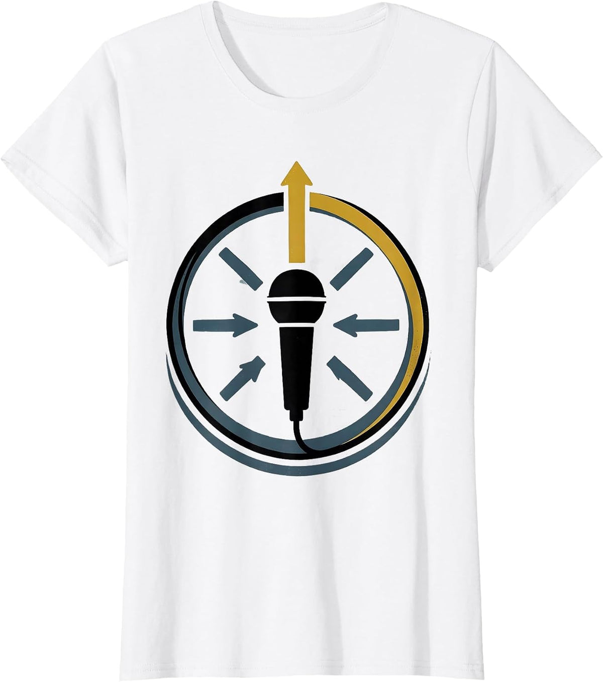 Sealed Badge Thin Gold Line 911 Dispatcher Tribute T-Shirt - White