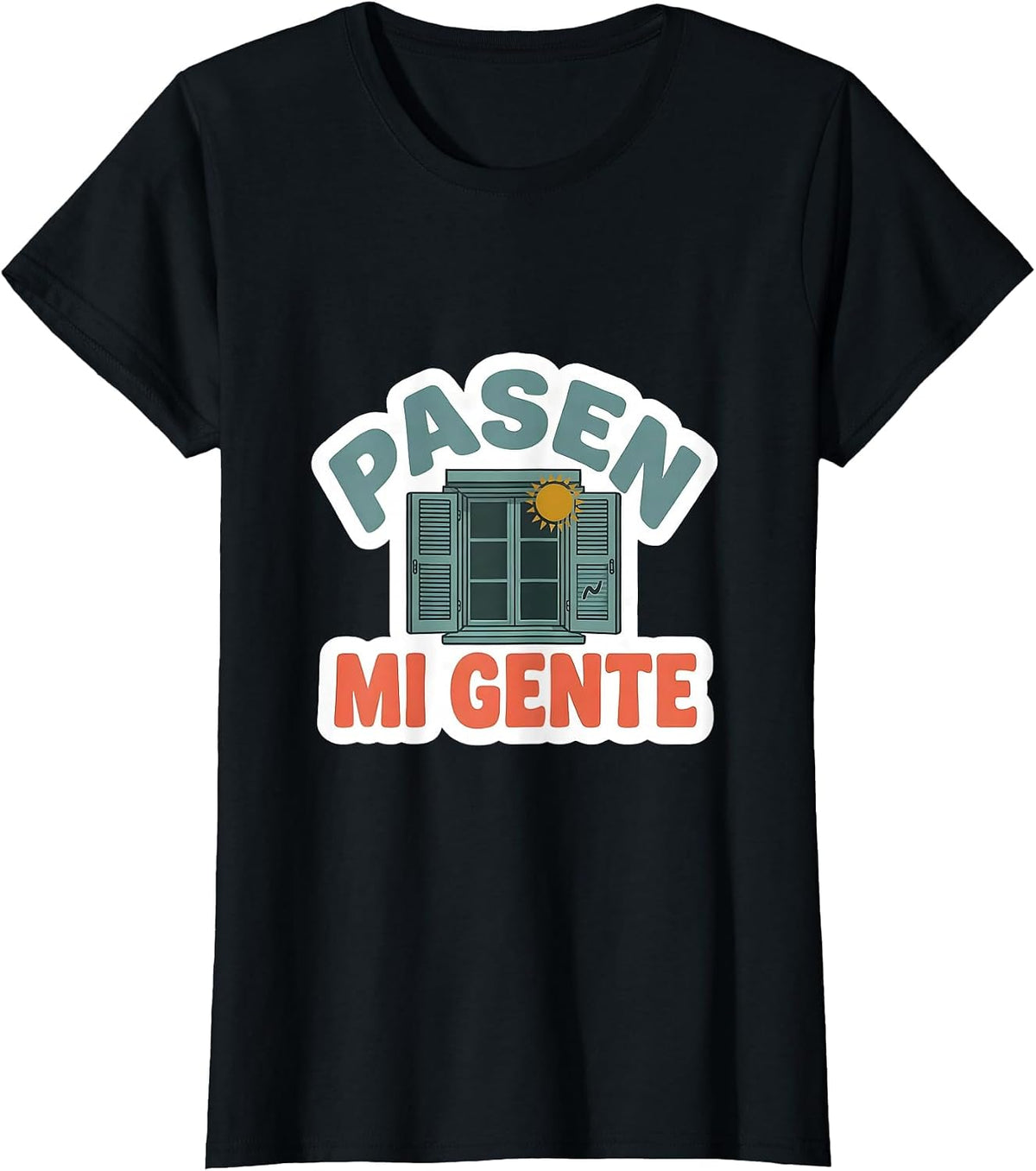 Pasen, Mi Gente Bilingual Spanish Teacher Classroom Pride T-Shirt - Black