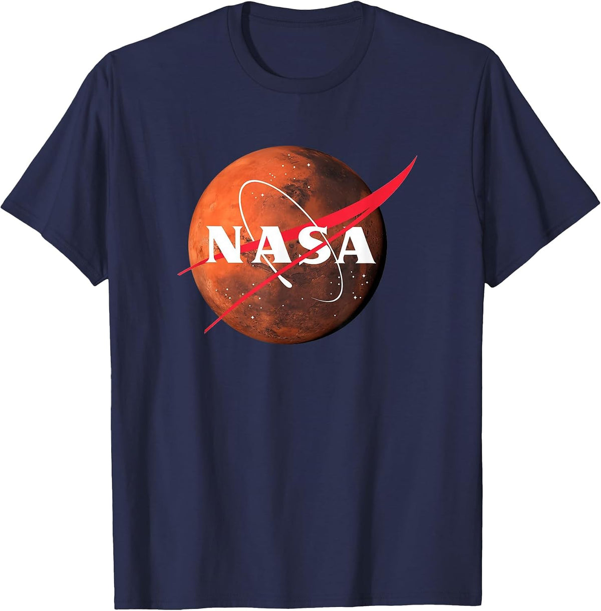 NASA Mars Meatball Space Science Teacher T-Shirt - Navy Blue