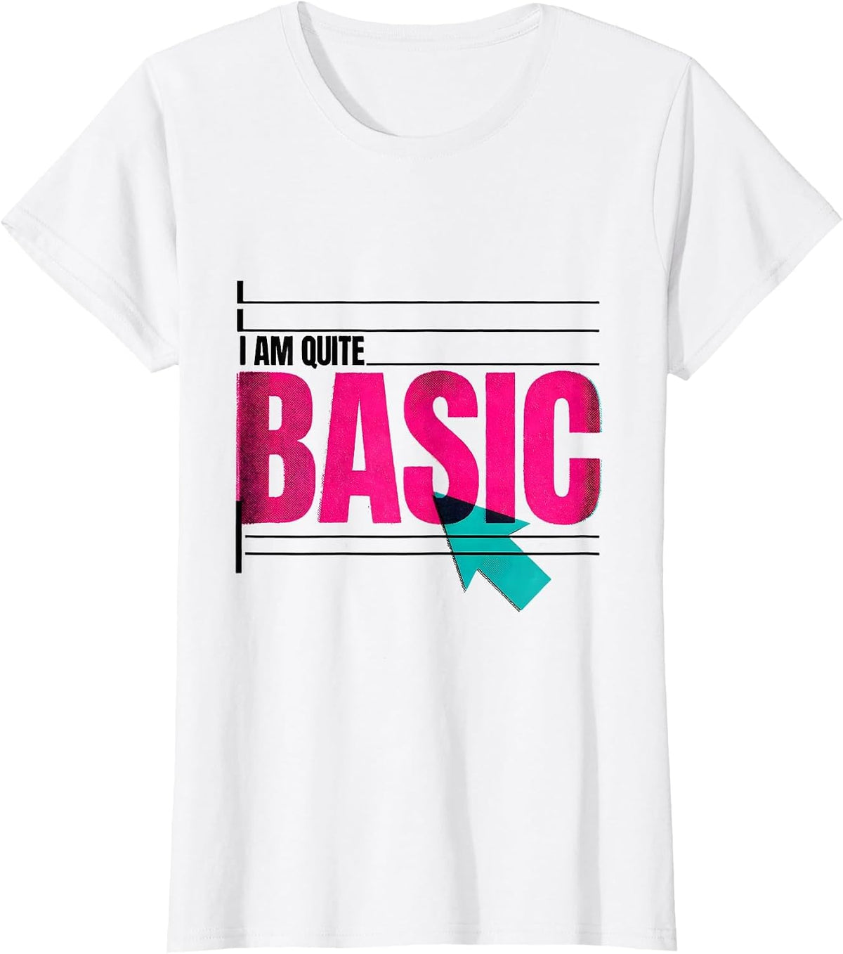 I Am Quite Basic Nerdy Chemistry Pun Science Humor T-Shirt - White