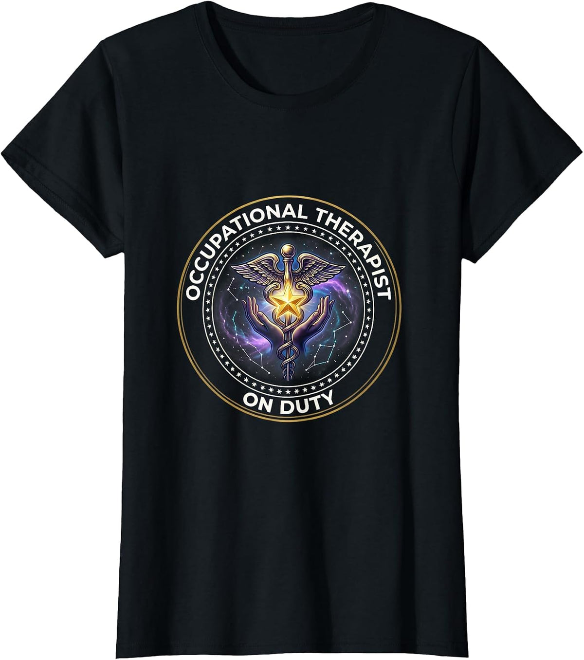 Occupational Therapist On Duty Graphic Design T-Shirt - Black