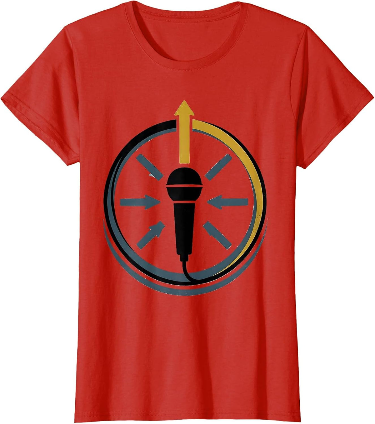 Sealed Badge Thin Gold Line 911 Dispatcher Tribute T-Shirt - Red
