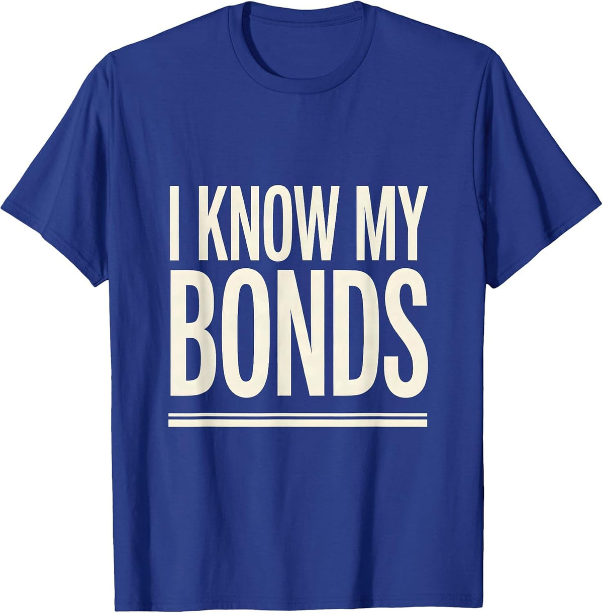 Men's I Know My Bonds Minimalist Science Humor Periodic Table T-Shirt - Royal Blue