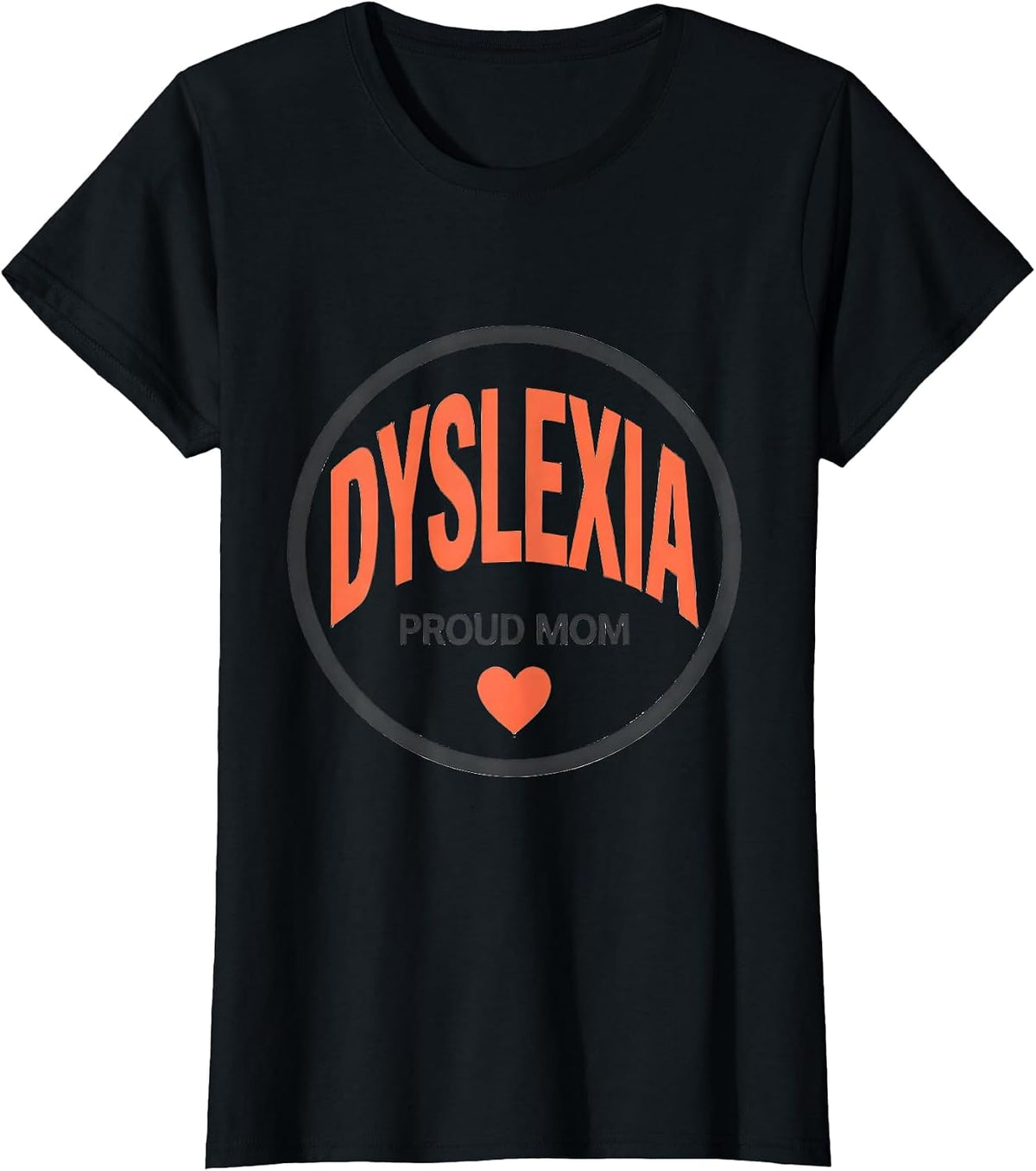 Proud Dyslexia Mom Awareness October Family Matching T-Shirt - Black