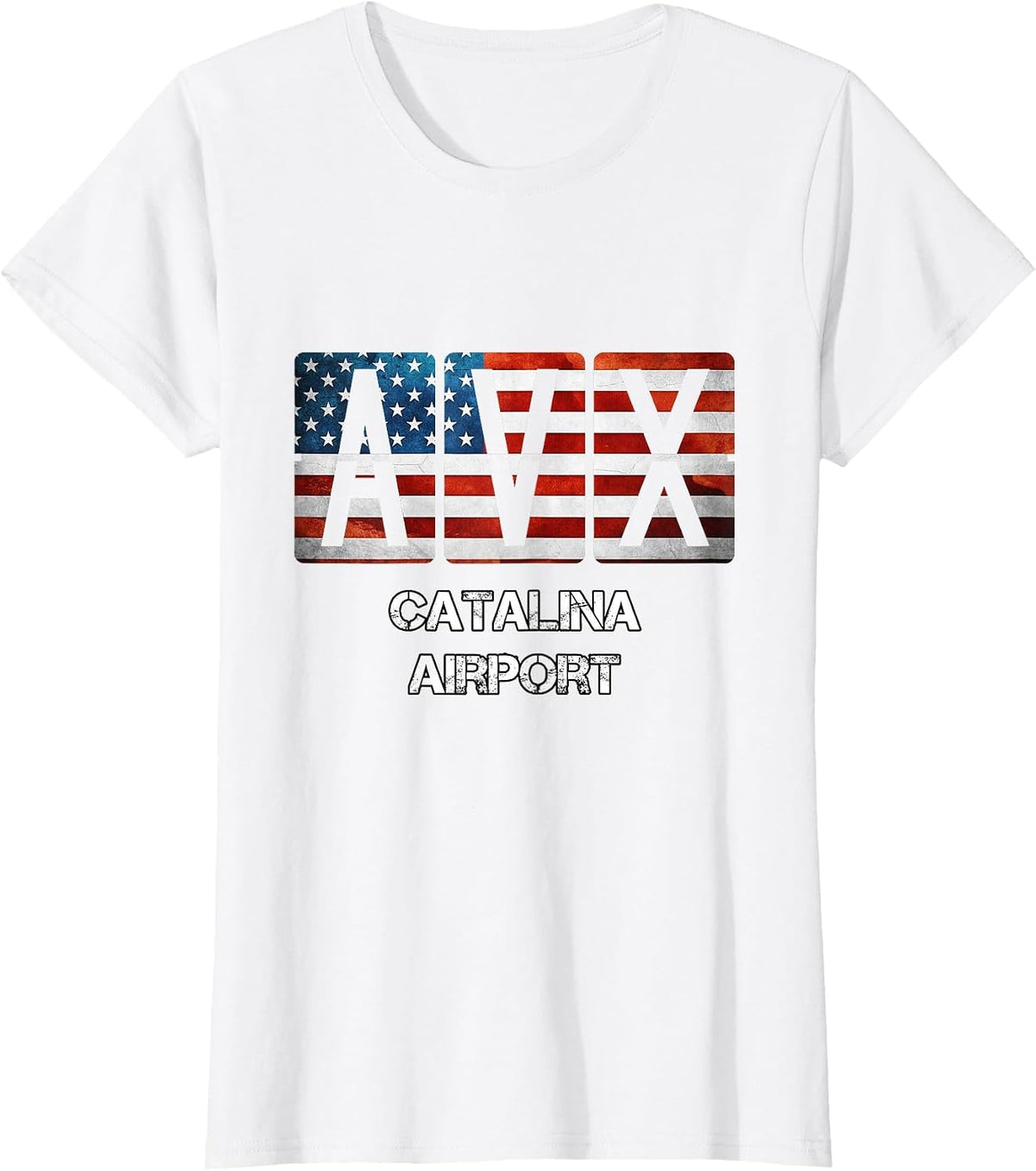 Catalina Airport AVX Aviation Pilot T-Shirt - White