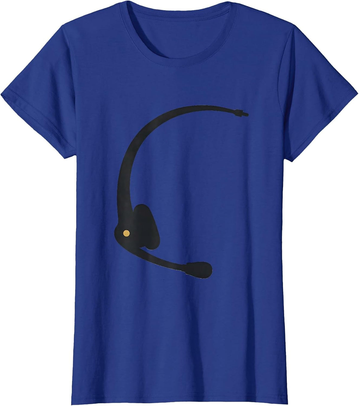 Women's Thin Gold Line 911 Dispatcher First Responder Tribute T-Shirt - Royal Blue