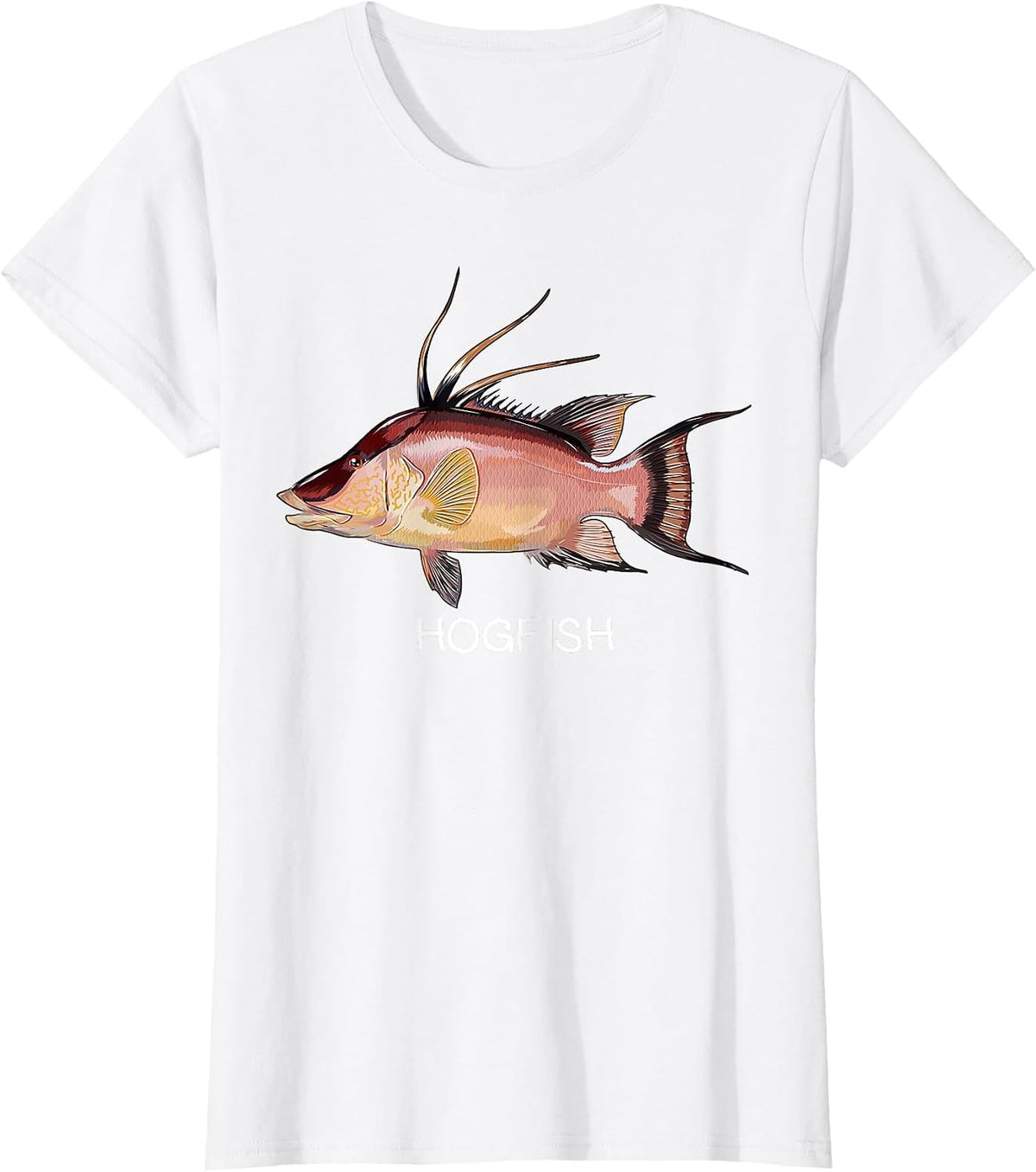 Hogfish Saltwater Game Fish T-Shirt - White