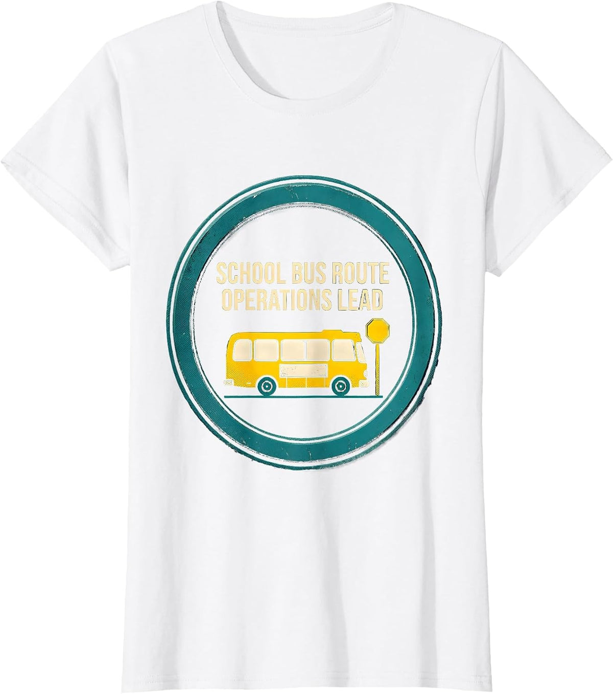School Bus Route Operations Lead Funny School Bus Driver T-Shirt - White