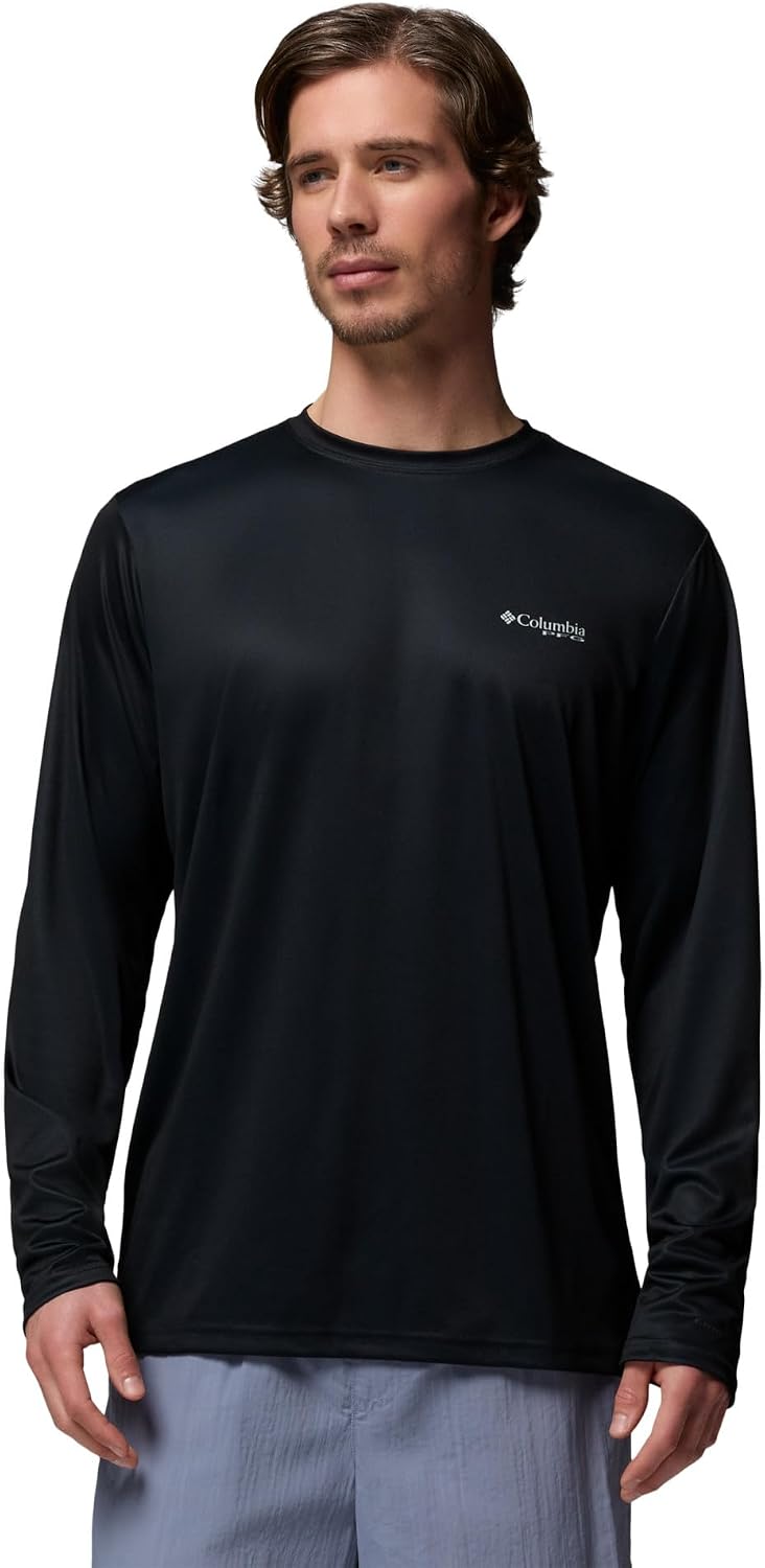 Columbia Men's Terminal Tackle PFG Fish Flag Long Sleeve - Black