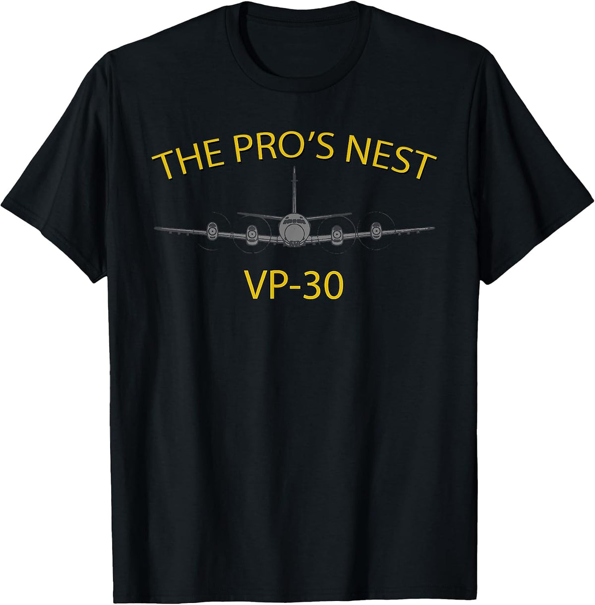 VP-30 "Pro's Nest" P-3 Orion FRS Patrol Squadron T-shirt T-Shirt, Men, Black, Small - As Pictured