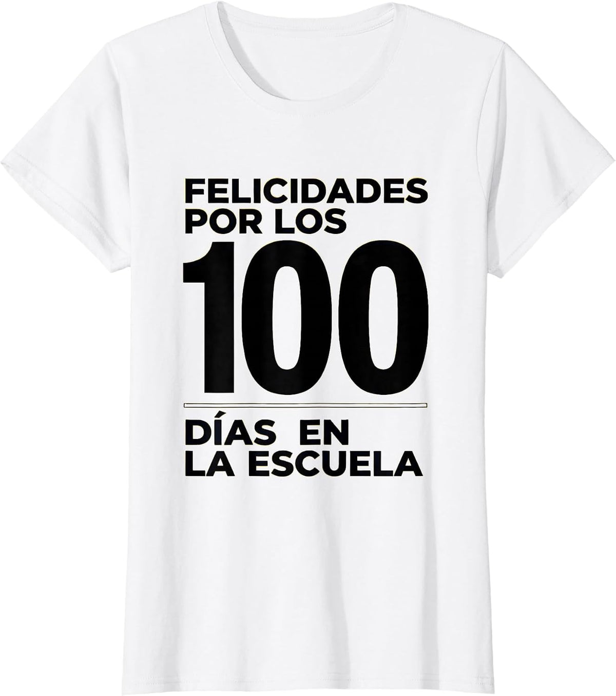 Women's Felicidades por los 100 días en la escuela Spanish Teacher T-Shirt - White