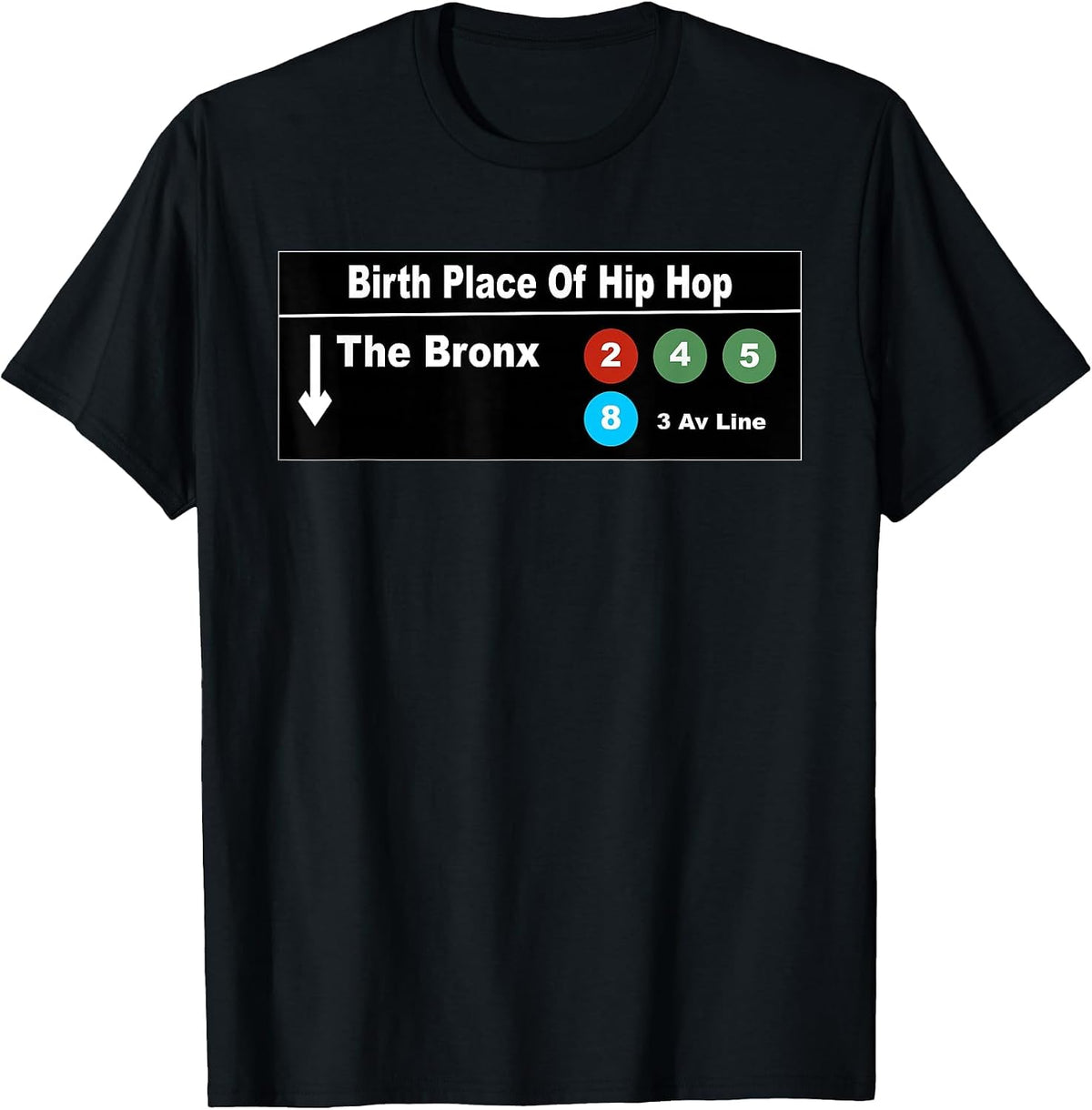 The Bronx Old School Hip Hop and Rap OG Tee T-Shirt - Black