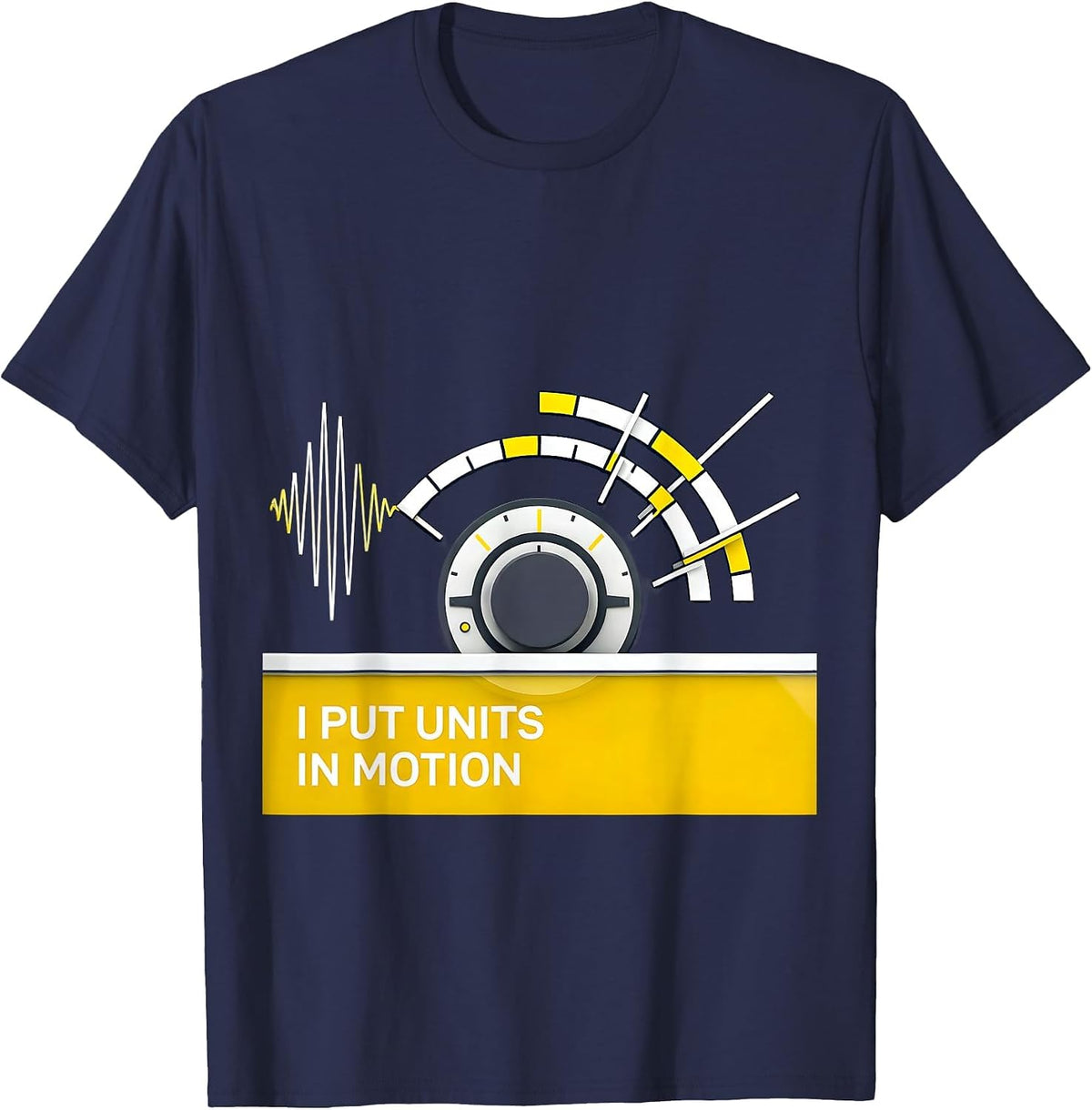I Put Units In Motion Swiss International 911 Dispatcher T-Shirt - Navy Blue