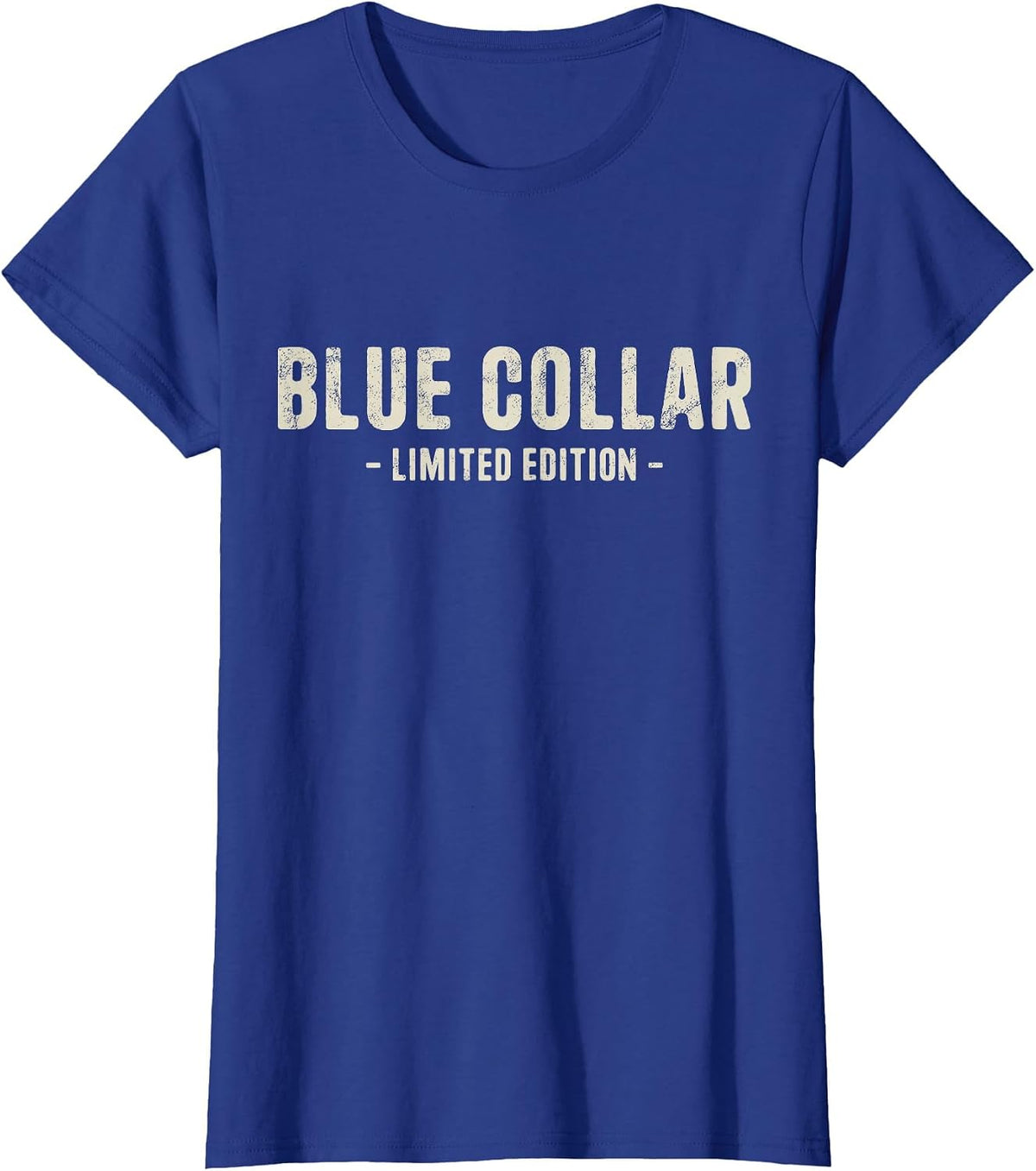 Blue Collar Limited Edition American Worker Plumber Mechanic T-Shirt - Royal Blue