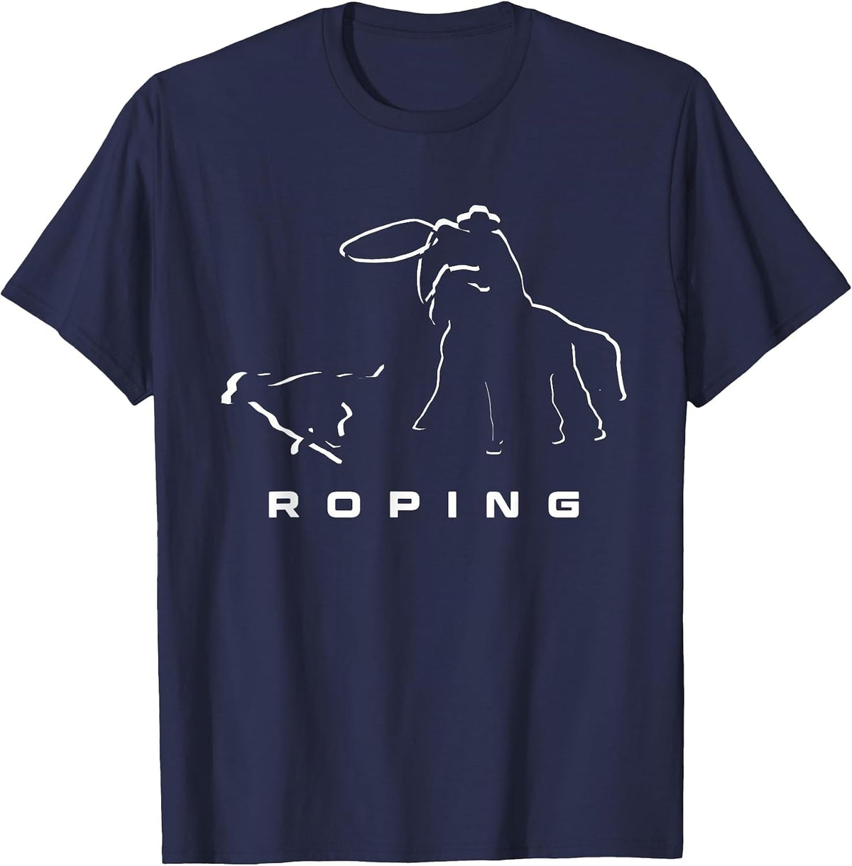 Roping Apparel - Roping T-Shirt - Navy Blue