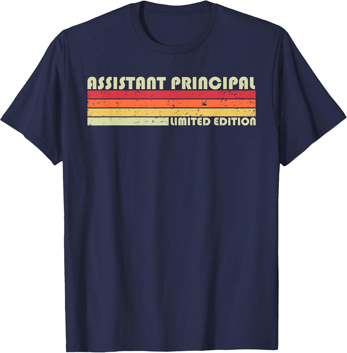 Assistant Principal Funny Job Title Birthday Worker Idea T-Shirt - Navy Blue